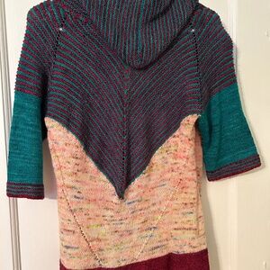 Hand Knit Hooded Sweater